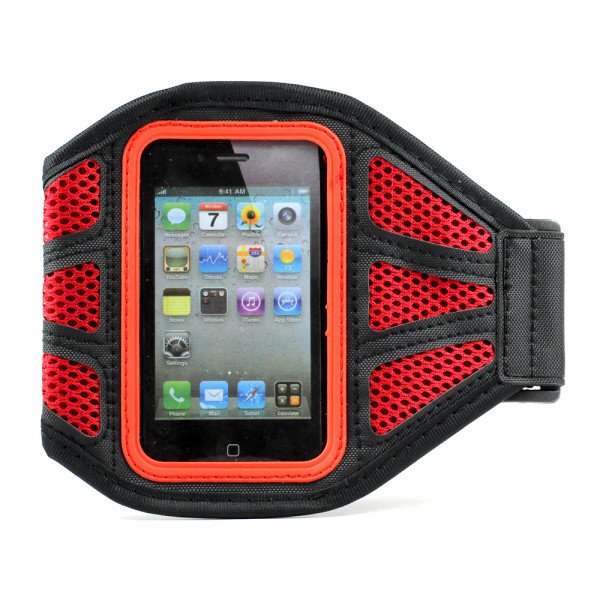 Wholesale Apple iPhone 4S 4 Mesh Armband (Red)
